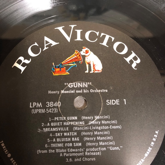Henry Mancini Gunn Number One Vinyl LP Album, Like New Condition, Soundtrack RCA - Picture 3 of 12